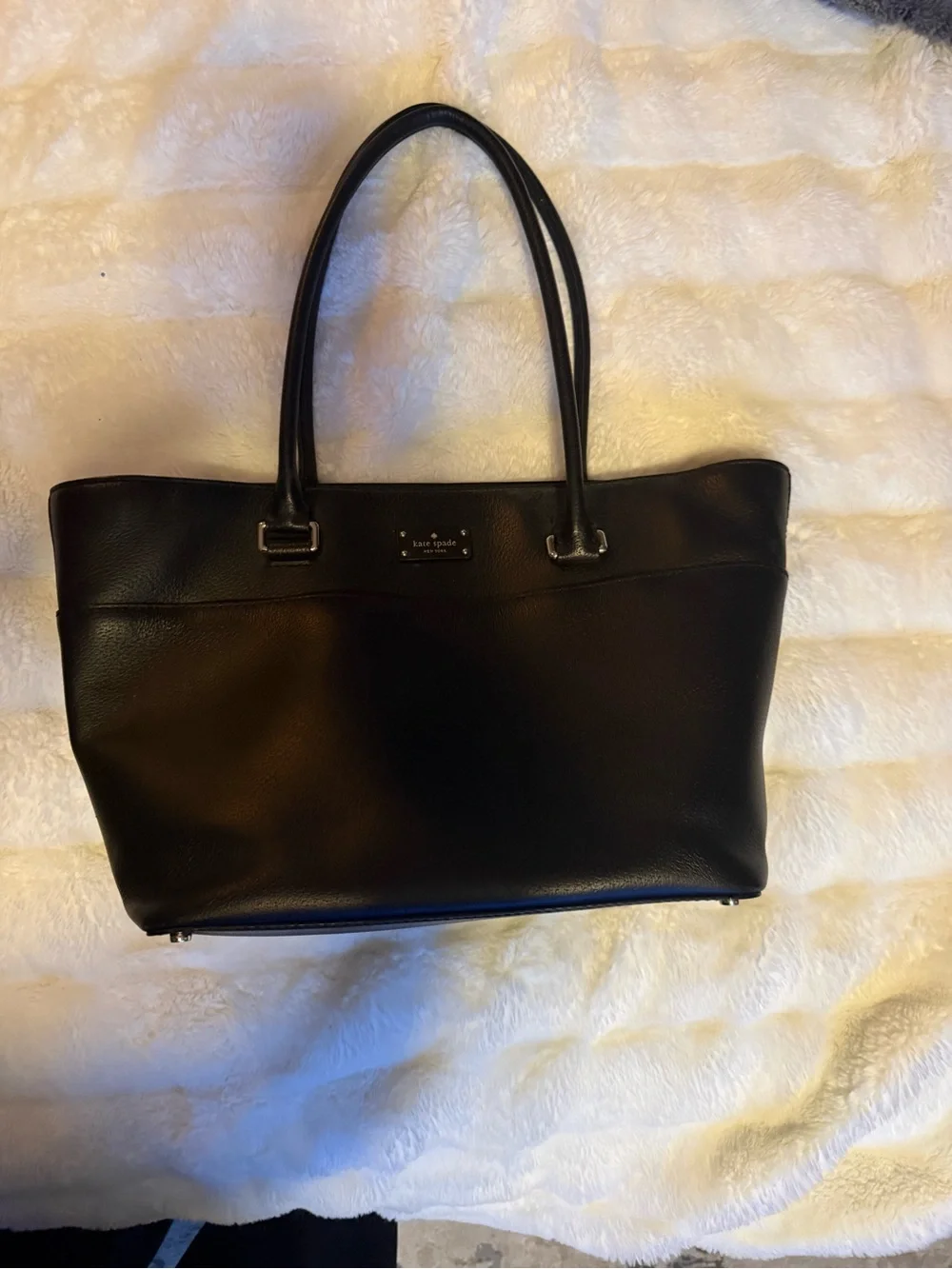 kate spade Black Leather Structured Shoulder Bag - Picture 3 of 4